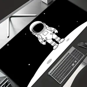 Astronaut Pattern Mouse Pad, Rectangle Gaming Mouse Pad, Office Desk Keyboard Mat for Home Office Desk