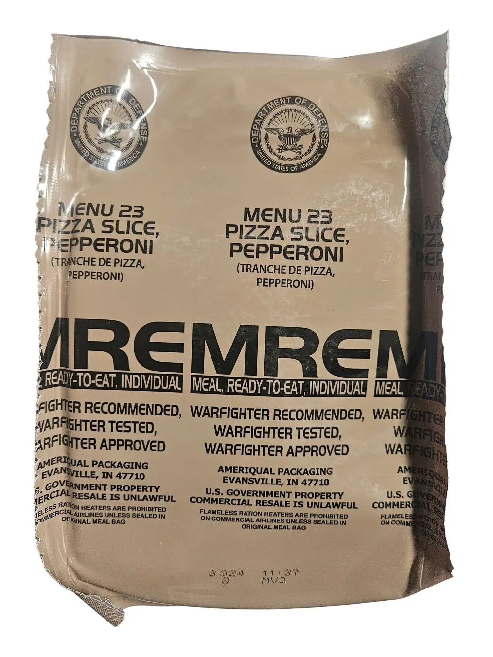 MRE Case B [Menus 13-24] - 12 Meals Ready to Eat - Total