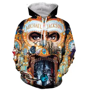 micheal jackson hoodies men women 3D print, Unisex Streetwear Tee AOP All Over Print 3D Hoodies for Men for Women