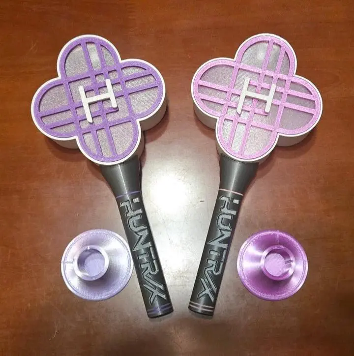 3DMakey K-pop Light Wand / Light Stick - Nightlight - 10-inch Pink Glow - 200+ Hours Battery Life - Eco-friendly PETG & PLA - Perfect for Concerts & Cosplay
