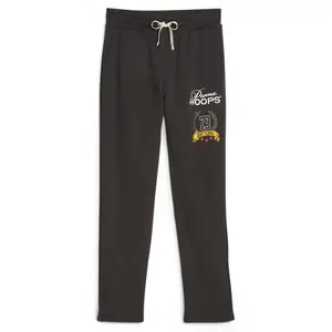 PUMA Mens Hoops X Franchise Drawstring Sweatpants Casual - Black
