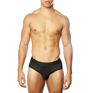 Carbon Mesh Tagless Hip Brief Black