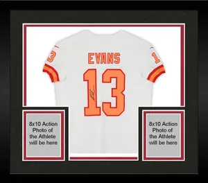Framed Mike Evans Tampa Bay Buccaneers Autographed Nike White 1976 Throwback Vapor Fuse Elite Jersey - Fanatics Authentic Certified