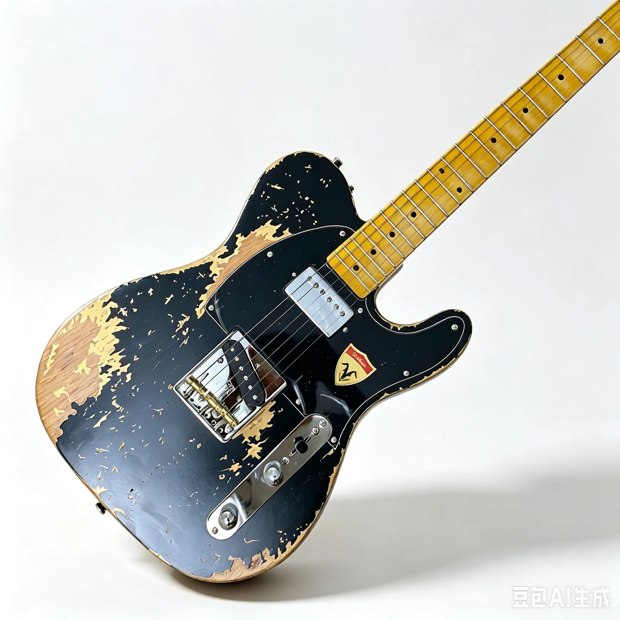 Vintage-Style 6-String Electric Guitar, Alder Body, Maple Fingerboard, 21 Frets, HS Pickup, Delivers a Full Balanced Sound, Enhances Playability