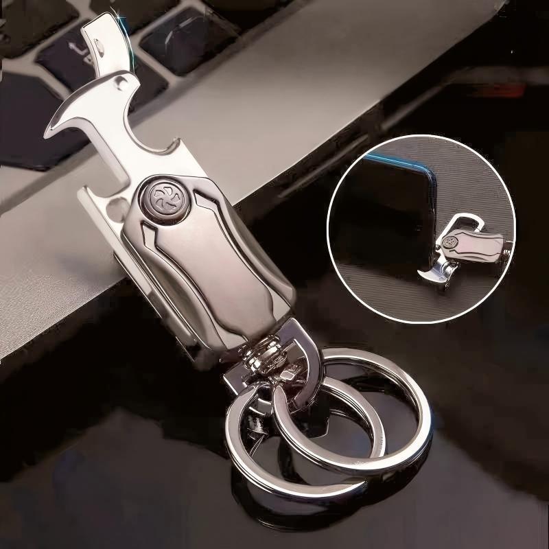 Multifunctional keychains, car keychains, fidget spinners, bottle openers, folding knives, phone stands, stress-relief gifts, everyday household items, men's gifts, and small holiday gifts.