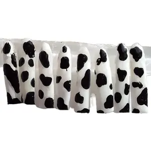 Labubu Red Press-On Nails with Silver Crystals for Nail Art Decoration & Accessories - Easy Application Glue Included - Chic Style for Labubu