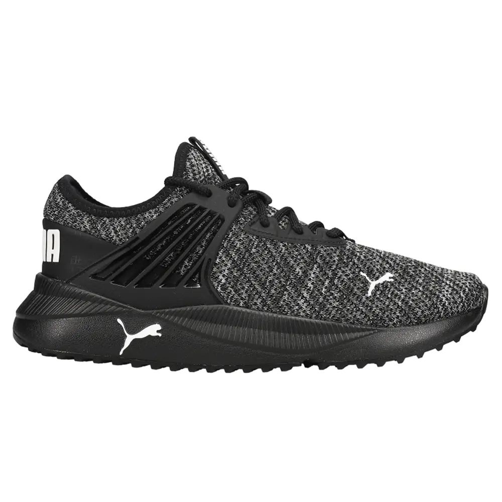 PUMA Mens Pacer Future Doubleknit Lace Up Sneakers Shoes Casual - Black