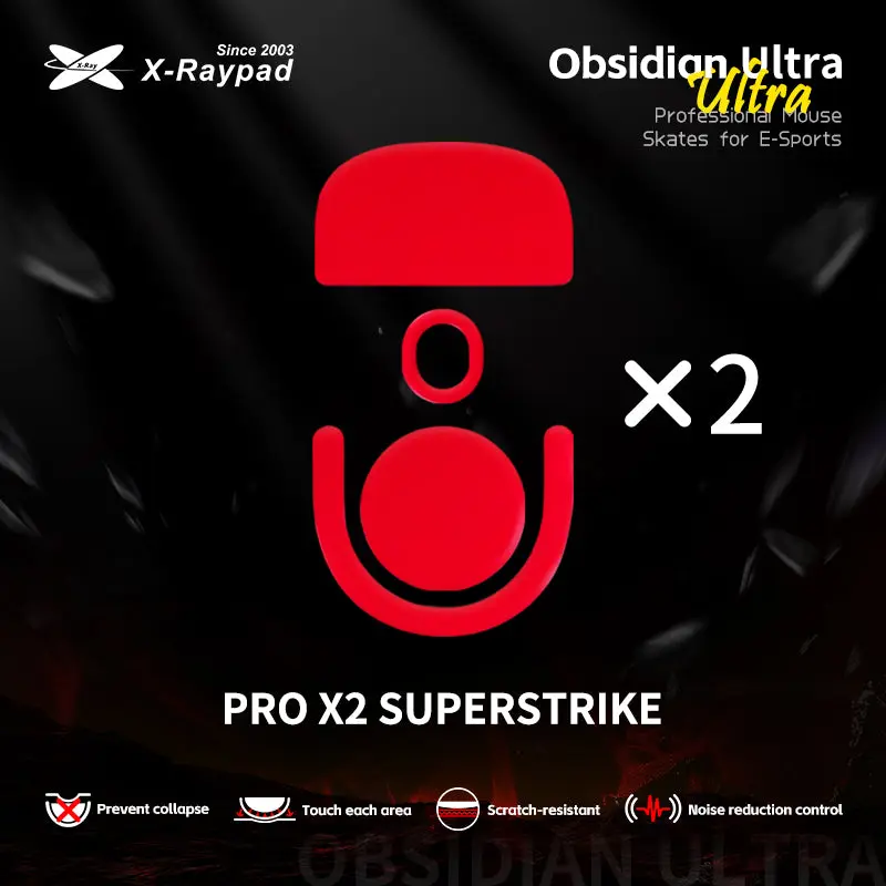 Obsidian ULTRA Skates - Logitech G PRO X SUPERLIGHT 2 / X2 SUPERSTRIKE