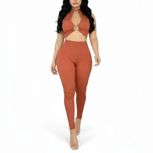 SHAPESHE One Piece Bodysuit Sleeveless Jumpsuits for Women Full Body Ribbed Casual Workout Jumpsuits