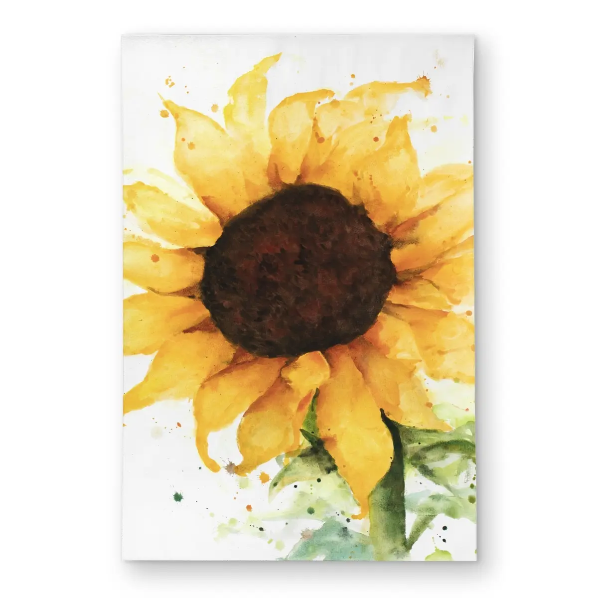 360 Stand 4 x 6 ft. Rectangular Indoor-Outdoor Sunflower Pattern Area Rug, Green Floral Home Decor Accent, Indoor-Outdoor Use, Patio Rug, Outdoor Patio Rug