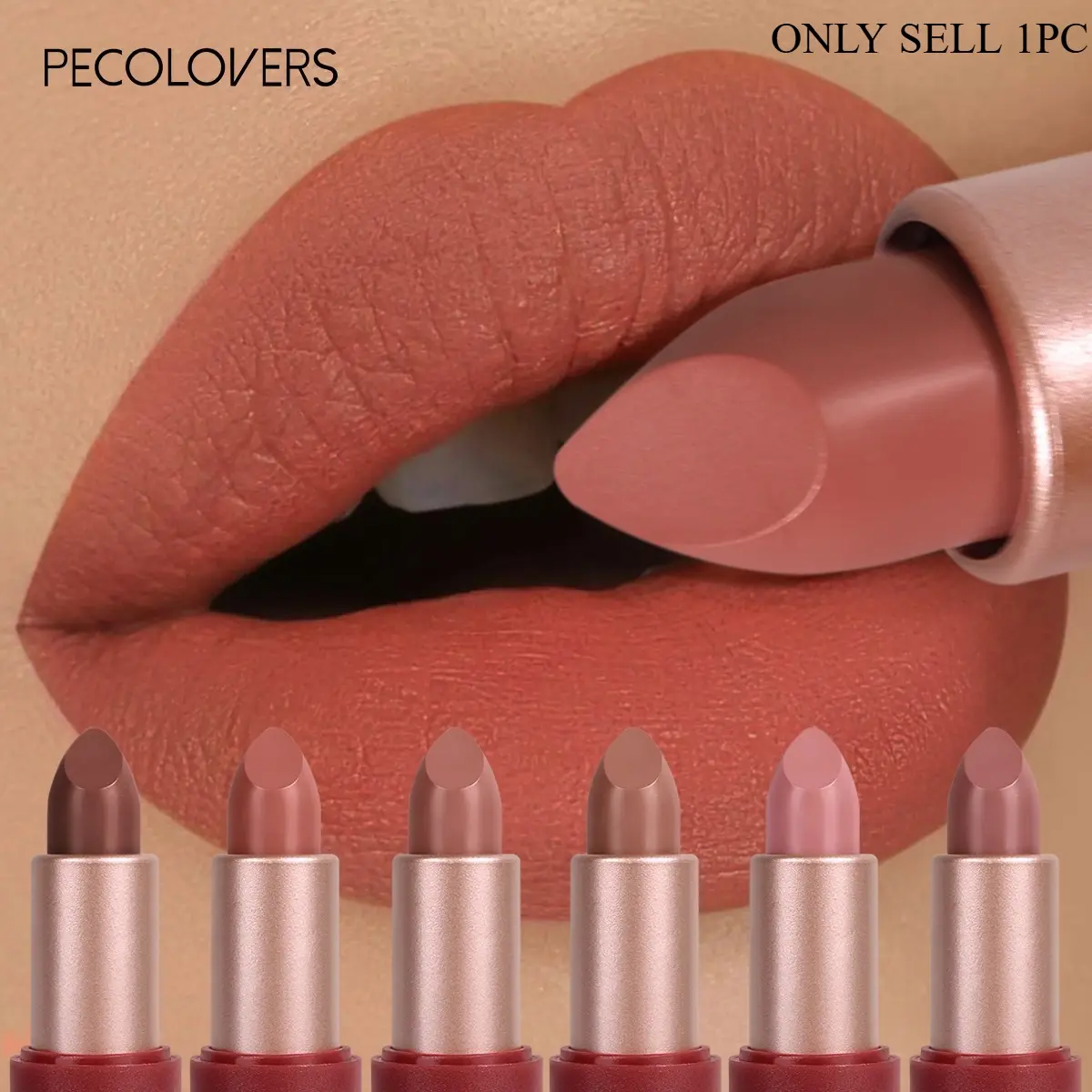 1Pc Silky Smooth Lipstick, Rich Pigment Lip Color, Long Lasting Lip Glaze, Lightweight Lip Stick For Beginners And Makeup Lovers, Cherry And Chocolate, Lip Makeup, Glossy