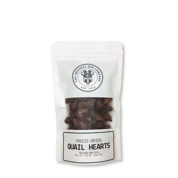 Freeze-Dried Quail Hearts for Dogs & Cats | Natural Protein Rich Treat