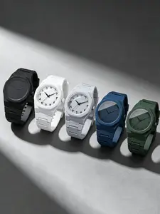 5pcs Fashion Men's Watches Set, Business Casual Analog Quartz Watch, Blue Dial, Alloy Case, Party Style, All Seasons, Casual Business Wristwatch