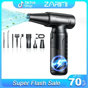 ZARIMI Compressed-Air-Duster-Blower-Fan Electric Duster for Keyboard Car Cleaning & Drying  Battery & USB-TYPEC Charging