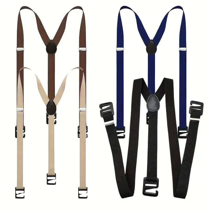 Men's 4-Pcs Vintage Polyester-Synthetic Concealed Adjustable Sewing Straps - 48.8in/124cm, Hand Washable Haberdashery Accessory, Ideal for Male Dating, Father Valentine's Day/Anniversary Gifts