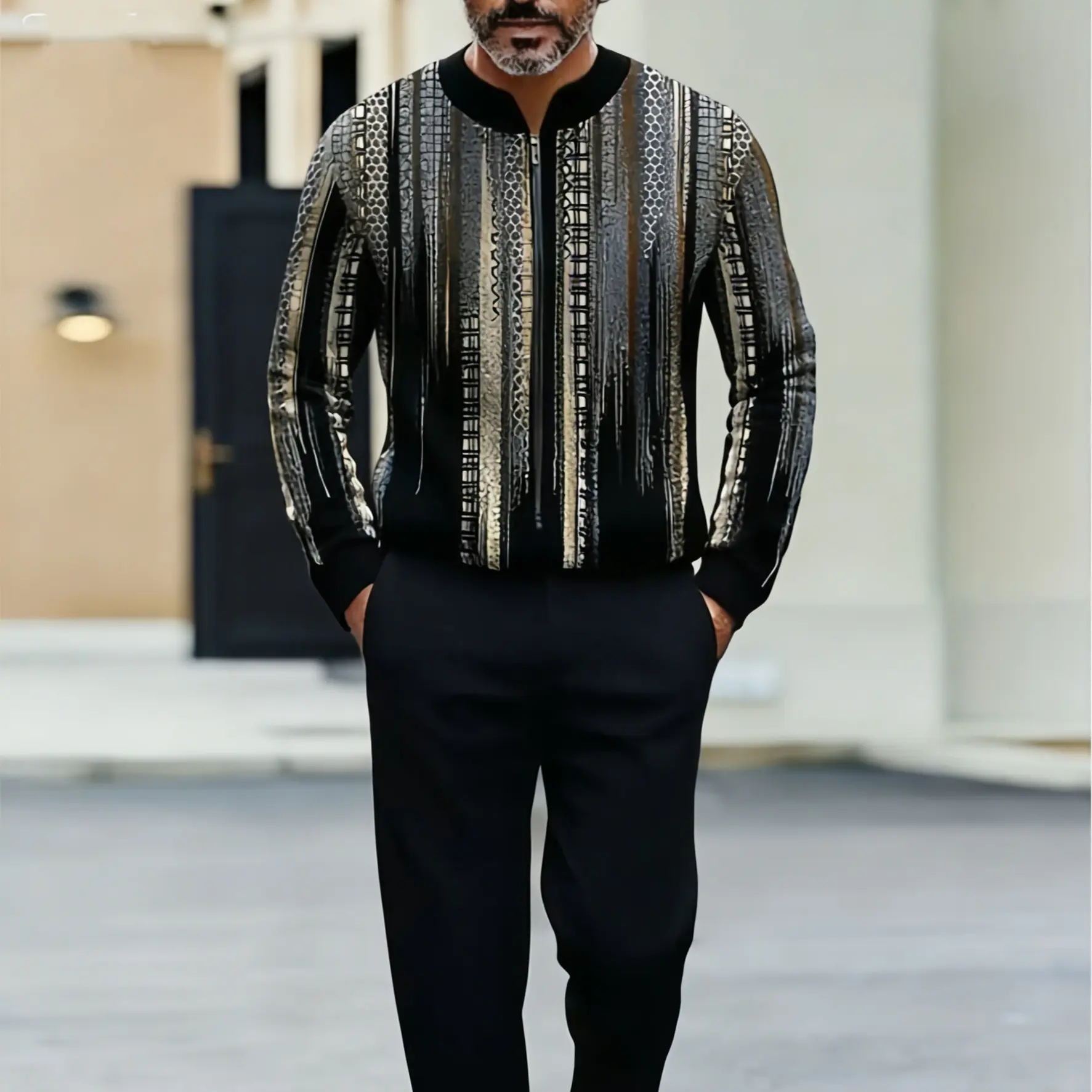 Black Vertical Stripe