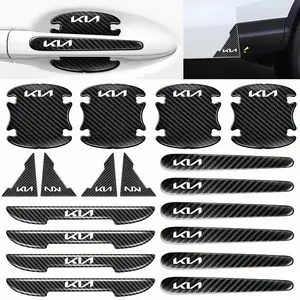 Kia Car Door Handle Protector Set, 8/18 Piece Anti-Collision Scratch-Resistant Decals, Universal Car Sticker, Universal Fit for Kia Models, Vehicle Exterior Decoration, Auto Decoration Accessories