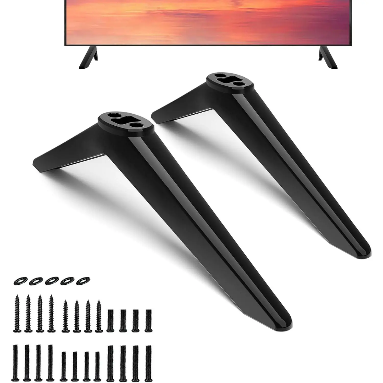TV Legs for Sharp TV Stand Base for Sharp LC-40Q3070U, LC-43LB481U, LC-50Q7030U, LC-60Q7370U, LC-65P6000U Not Universal TV Legs Replacement with Screws Only for The Model We Listed