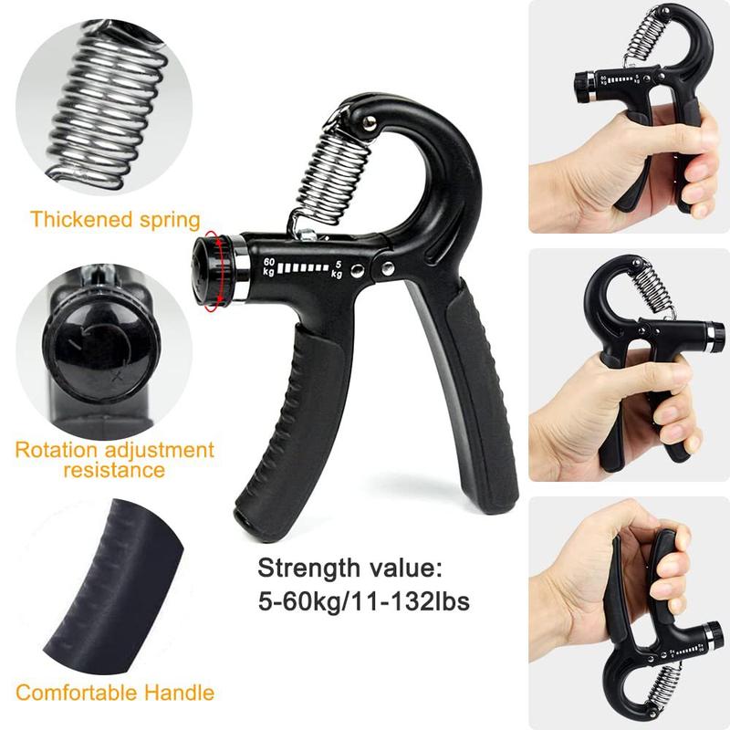 Adjustable Grip Set Hand Trainer Grip Ring Finger Exerciser Combination Fitness Supplies Five-piece Set (Free Storage Belt) Resistance Kit