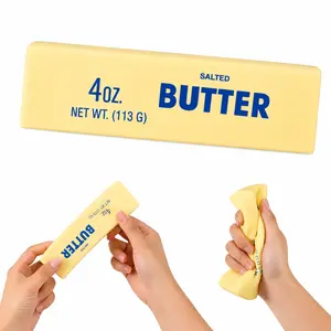 Butter Foam Slow-Rise Squishy Fidget Toy - 5.5in Squishies Toys for Stress Relief (1pc), Butter Squishy
