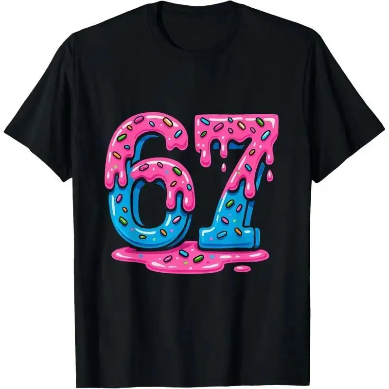 [] Six Seven Meme Ice Cream Drip T-Shirt adult clothes