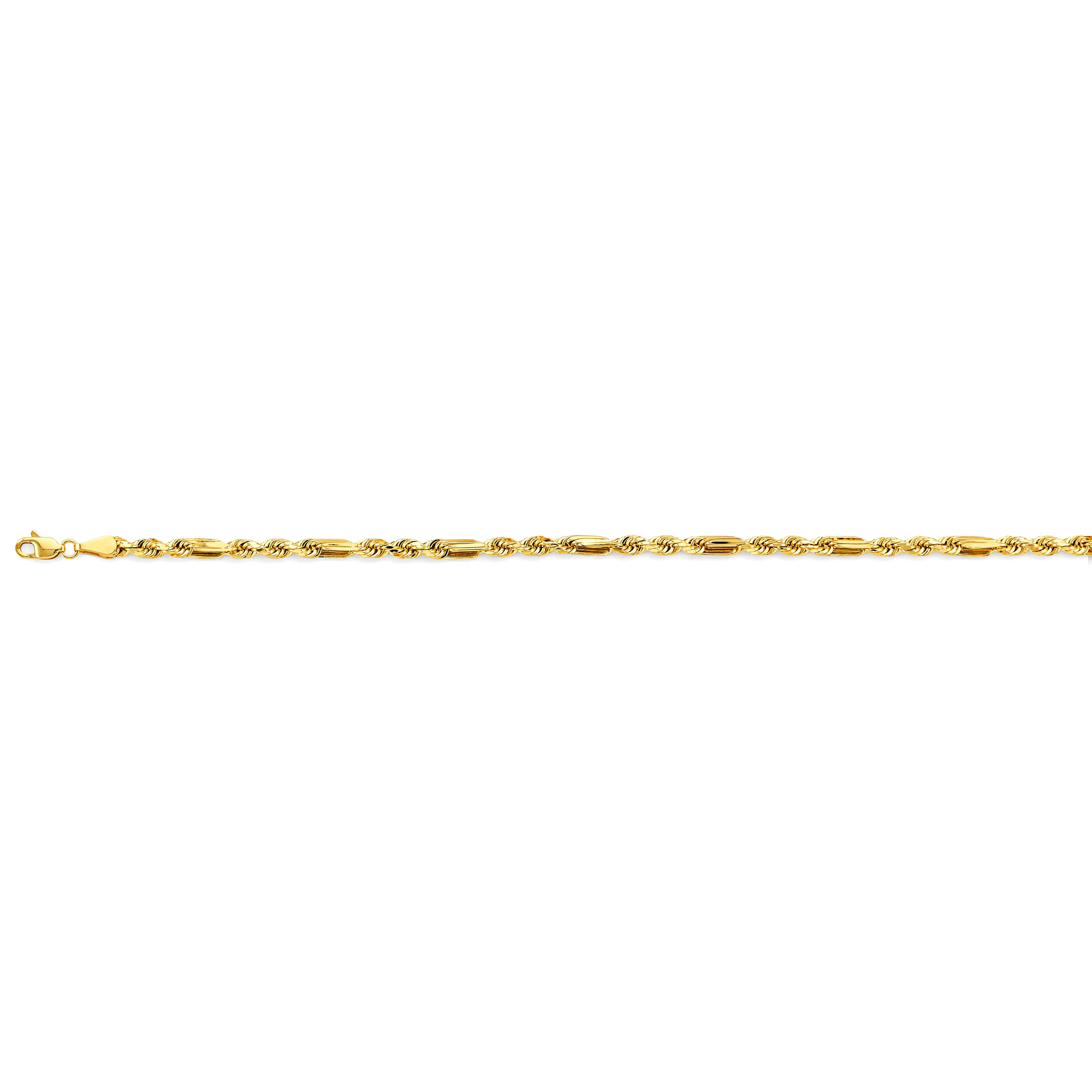 3.5mm Hollow Milano Chain 14K