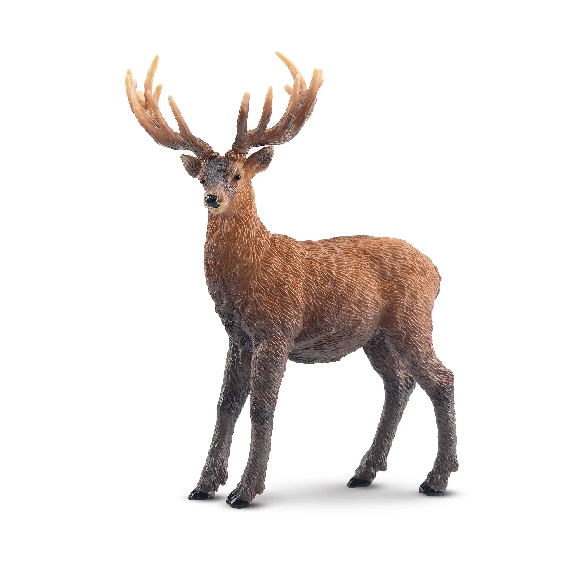 TOYMANY Hand-Painted Realistic Wapiti Deer PVC Action Figure - High-Quality Durable PVC Toy, 1.92 oz, for Age 3+ Early Education, Unisex Enthusiasts' Gift, Desk House Decoration, Pvc Action Figures, 54.5 G