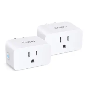 TP-Link & Tapo P110M (2-Pack) | Matter-Certified Mini Smart Plug with Energy Monitoring, Works with Alexa, Google, Siri & SmartThings, 15 A, UL Listed, Remote & Voice Control, Schedules, Away Mode – White