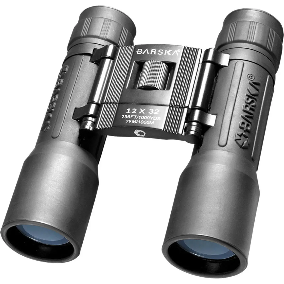Barska 12x32 Lucid View Weather Resistant Roof Prism Binocular, with 4.5 Deg. Angle of View, Black