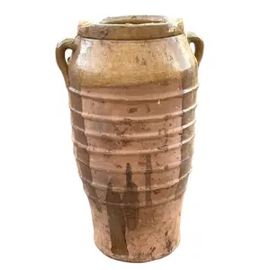 Antique Moroccan Terracotta Coastal Olive Jar - Medium