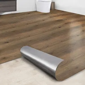 360 Stand UNBSPC0430-LB Wood-Like Natural Light Brown Peel-and-Stick Vinyl Planks, Single Roll, Waterproof Self-Adhesive Floor Tiles, Indoor Use, Easy Install DIY (18in x 118in)