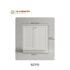 27” Base Cabinet Box Only | No Drawer | RTA Kitchen Cabinet | TQ Cabinetry