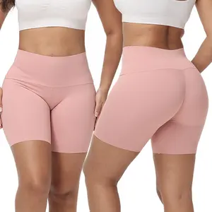 Stay-in-Place Seamless Shorts for Women - High Waisted Tummy Control Women's Shapewear Slips Shorts Underdress Smooth Underwear Shorts