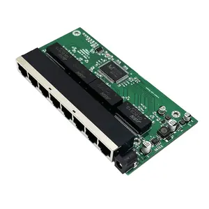 8-port full-gigabit reverse POE switch circuit board, network board, communication board module block