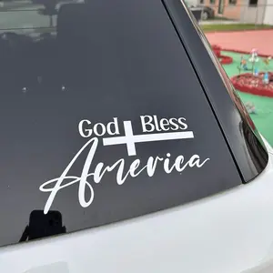God Bless America sticker 7 inch