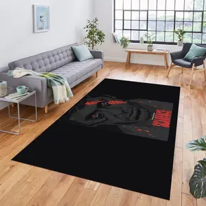 Scarface Retro, Action Gangster Movie Rug, Scarface Movie Rug, Famous Home Decor Rug, Scarface Tony Montana, Movie Rug, Italia Mafia Anarchy