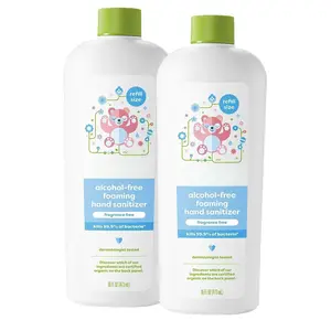 Foaming Hand Sanitizer Refill, Alcohol Free, Fragrance Free, Kills 99.9% of Common Bacteria, Moisturizing, 16 Fl Oz (Pack of 2)