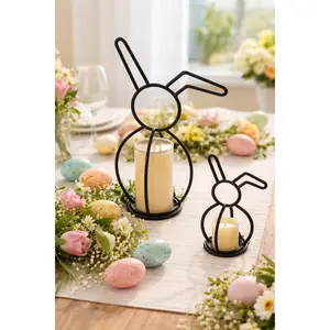 Easter Bunny Candle Holder (2 Sizes)-  Amish Made