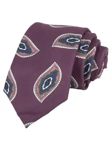 Men's Printed Silk-Like Tie, Casual Fashion Accessory, Perfect for Daily Wear & Special Occasions, High-Quality Material