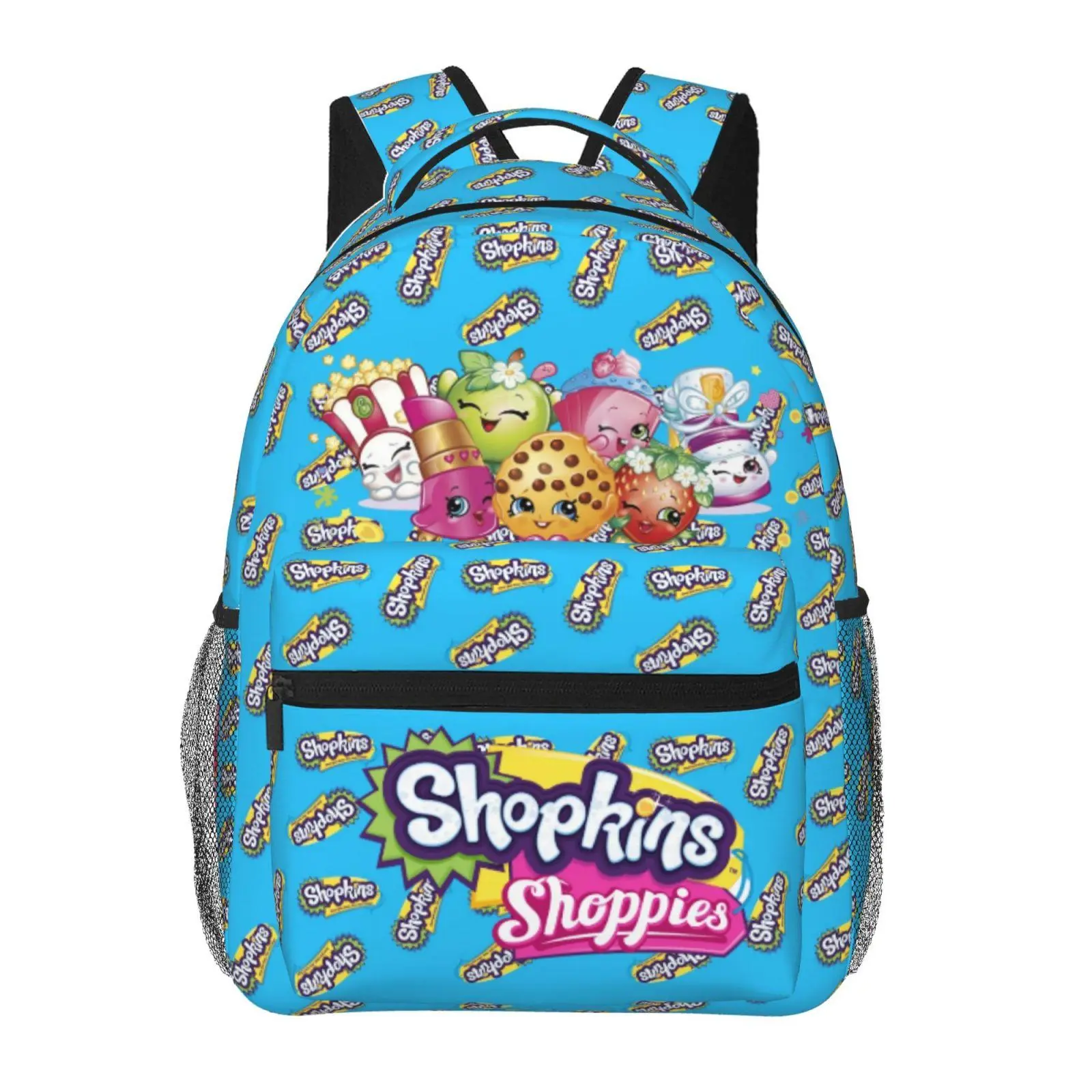 Shopkins Outdoor Hiking Kids Bookbag Shopkins cartoon Lightweight Spacious Backpack Shopkins Shoppies Anti-Rip School Bag for Daily Class & Family Travel