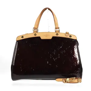 Pre-owned Louis Vuitton Patent Leather Shoulder Bags Brea Amarante 98306306 hz