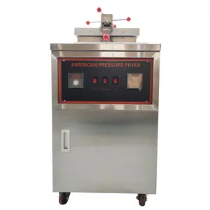 Yokoma Commercial Natural Gas Fried Chicken Stove 110V Temperature Control High Pressure Fryer