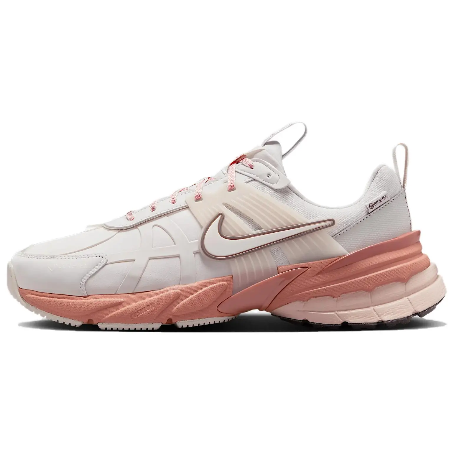 Nike V2K Run GORE-TEX Waterproof Low-Top Outdoor Running Shoes for Women in White-Pink Activewear