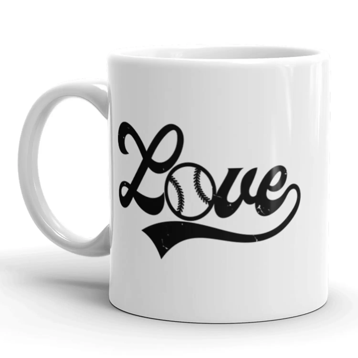 Love Baseball Coffee Mug Cool Sports World Series Ceramic Cup - 11oz Funny Coffee Mugs Ceramic Printed Drinkware Cup