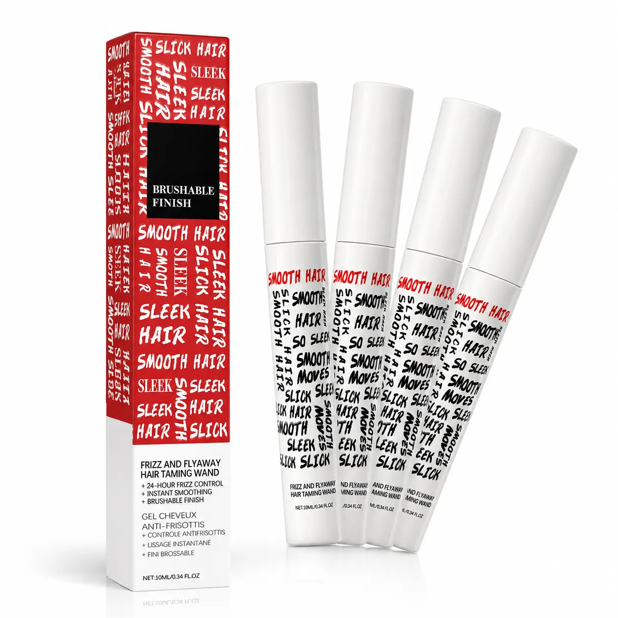 Flyaway Hair Taming Wand, Anti-Frizz Hair Finishing Stick for Baby Hairs, Edges & Sleek Buns, Smooth Brushable Finish, 10mL