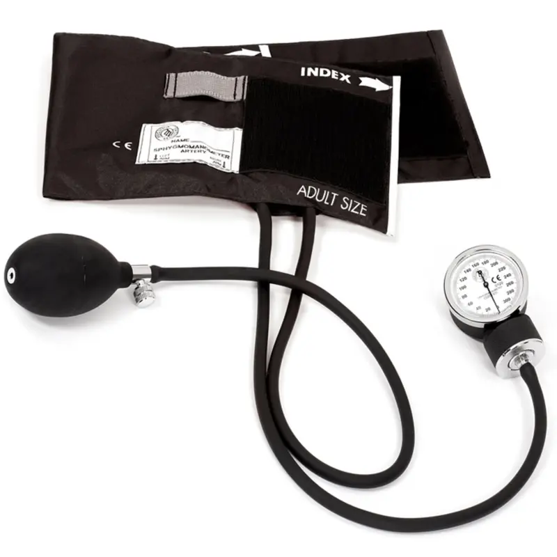 Basic Adult Aneroid Sphygmomanometer – Blood Pressure Cuff with Stethoscope, Durable & Accurate