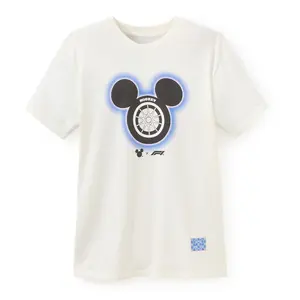 Disney Store Disney x Formula 1® Velocity Mickey Mouse T-Shirt for Men - Ivory