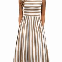 Apricot White Stripe