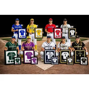 Baseball Framed Jersey Frame - Senior Night Gift Banner