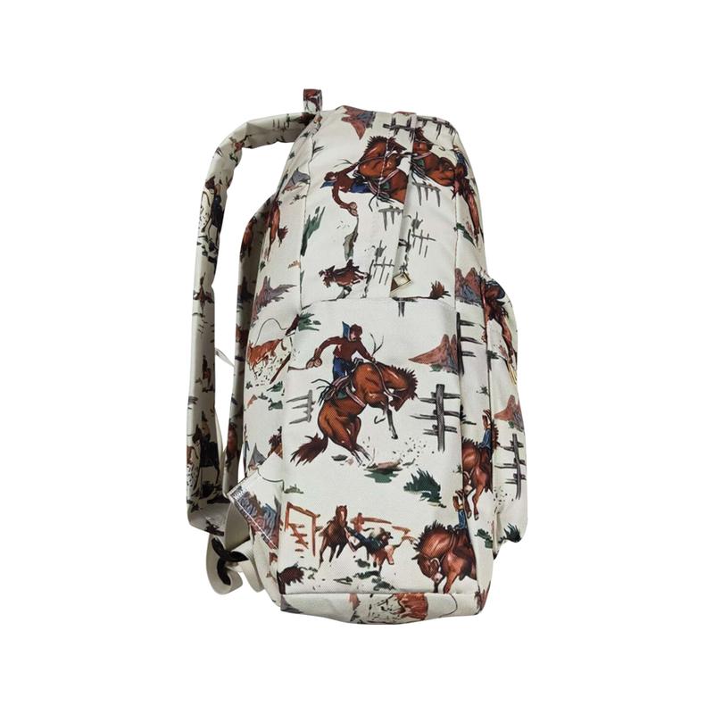BA0059-Unisex Western Cowboy Kids Boys and Girls Backpack 13.2x5x17 Inches Classic Design
